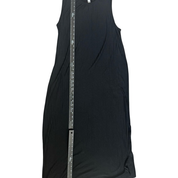 A New Day Black Sleeveless Ribbed Midi Dress – Size L - Picture 5 of 5
